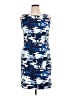 Mario Serrani Graphic Blue Casual Dress Size 14 - photo 1