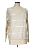 Ann Taylor LOFT Stripes Ivory Pullover Sweater Size L - photo 1