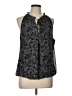 Max Studio 100% Polyester Black Sleeveless Blouse Size L - photo 1