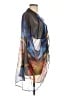 Vida 100% Viscose Tie-dye Black Wrap One size - photo 4