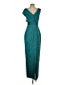 Theia Teal Cocktail Dress Size 4 - photo 2