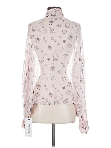 Le Superbe Long Sleeve Silk Top (view 2)