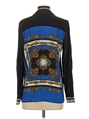 L'Agence Long Sleeve Silk Top (view 2)