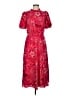Julia Jordan 100% Polyester Paisley Red Casual Dress Size 8 - photo 1