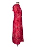 Julia Jordan 100% Polyester Paisley Red Casual Dress Size 8 - photo 4