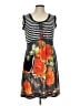 Point Zero Print Gray Casual Dress Size L - photo 1