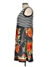 Point Zero Print Gray Casual Dress Size L - photo 5