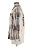 Natural Reflections Plaid Ivory Long Sleeve Blouse Size M - photo 5