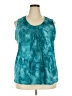 Rafaella 100% Nylon Teal Sleeveless Blouse Size 3X - photo 1