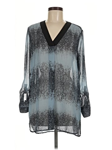 Noir 3/4 Sleeve Blouse (view 1)