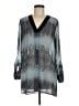 Noir Silver 3/4 Sleeve Blouse Size M - photo 1
