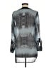 Noir Silver 3/4 Sleeve Blouse Size M - photo 2