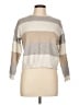 Poof! Color Block Tan Pullover Sweater Size L - photo 1