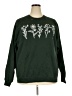 Gildan Floral Green Sweatshirt Size 2X - photo 1