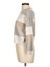 Poof! Color Block Tan Pullover Sweater Size L - photo 5