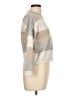 Poof! Color Block Tan Pullover Sweater Size L - photo 4