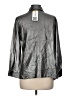 Draper's & Damon's 100% Polyester Metallic Silver Long Sleeve Blouse Size M (petite) - photo 2