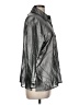Draper's & Damon's 100% Polyester Metallic Silver Long Sleeve Blouse Size M (petite) - photo 4
