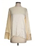 Vince. 100% Silk Ivory Long Sleeve Silk Top Size 4 - photo 1