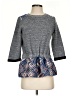 THML 100% Polyester Tweed Gray Pullover Sweater Size S - photo 1