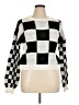 Almost Famous 100% Polyester Checkered-gingham Silver Pullover Sweater Size 1X - photo 1