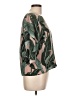 Weekend Max Mara Tropical Green Short Sleeve Blouse Size 10 - photo 4