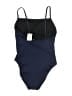 J.Crew Factory Store Solid Blue One Piece Swimsuit Size M - photo 2