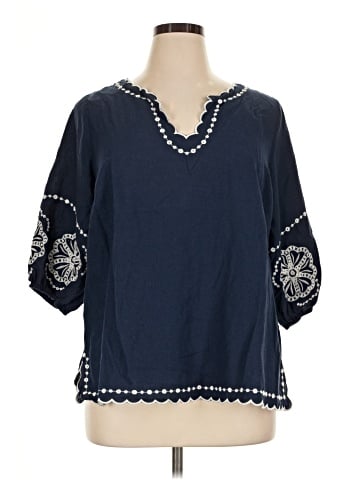 Calypso St. Barth 3/4 Sleeve Blouse (view 1)