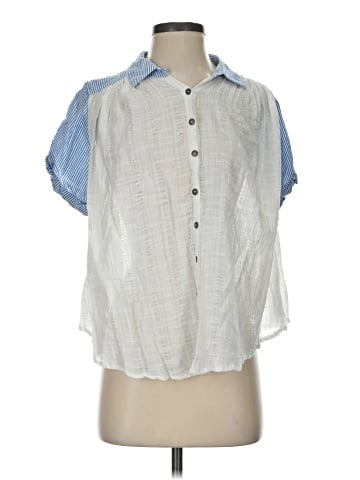 Free People Short Sleeve Blouse (view 1)