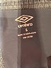 Umbro 100% Polyester Chevron-herringbone Gray Athletic Shorts Size S - photo 3