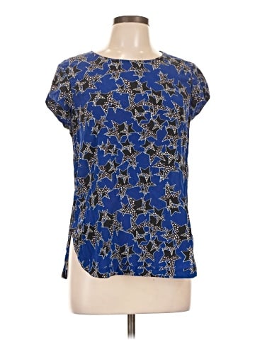 Diane von Furstenberg Short Sleeve Silk Top (view 1)