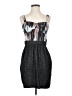 BCBGeneration Graphic Gray Casual Dress Size 4 - photo 1