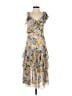 Marissa Webb 100% Polyester Floral Yellow Cocktail Dress Size XS - photo 1