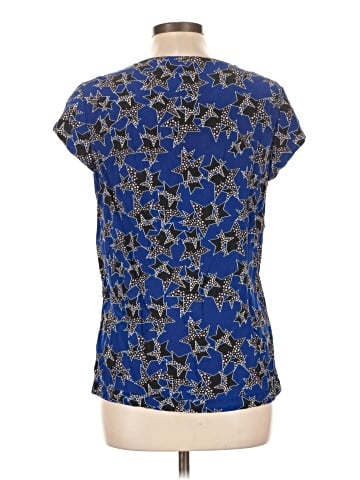 Diane von Furstenberg Short Sleeve Silk Top (view 2)