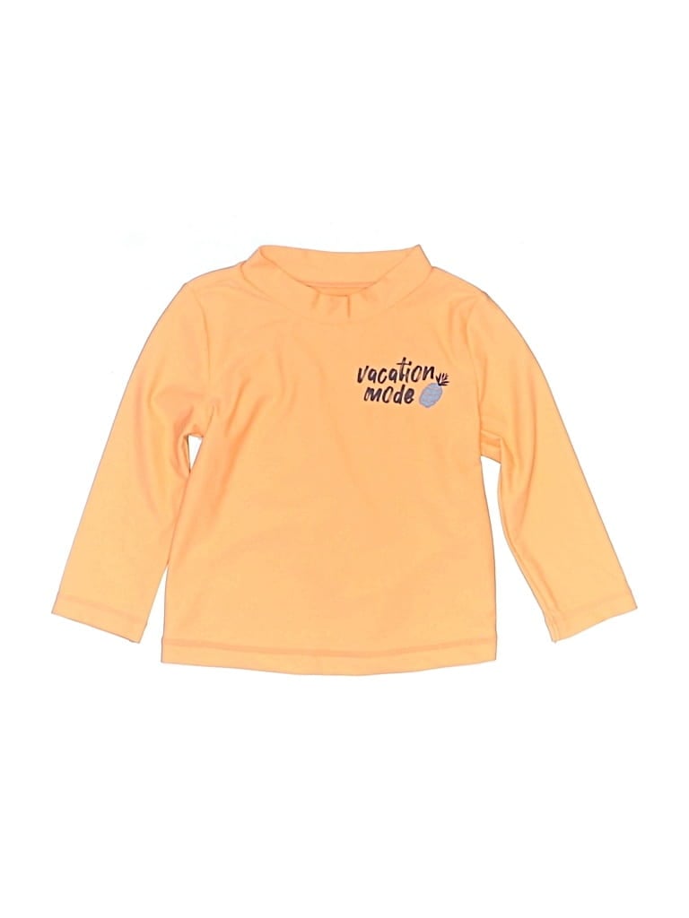 Click to view more detailed imagery on our partner's website Pre-owned Carter's Kids' Rash Guard In Orange