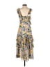 Marissa Webb 100% Polyester Floral Yellow Cocktail Dress Size XS - photo 2