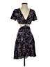 Express 100% Rayon Floral Blue Cocktail Dress Size S - photo 1