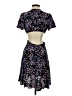 Express 100% Rayon Floral Blue Cocktail Dress Size S - photo 2