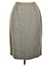 Unbranded Chevron-herringbone Gray Wool Skirt Size 14 - photo 1