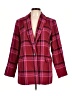 Nine West Plaid Burgundy Blazer Size L - photo 1