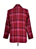 Nine West Plaid Burgundy Blazer Size L - photo 2