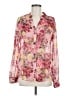 Kut from the Kloth 100% Polyester Floral Pink Long Sleeve Blouse Size M - photo 1