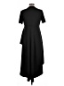 Unbranded 100% Cotton Solid Black Casual Dress Size L - photo 2