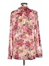 Kut from the Kloth 100% Polyester Floral Pink Long Sleeve Blouse Size M - photo 2