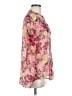 Kut from the Kloth 100% Polyester Floral Pink Long Sleeve Blouse Size M - photo 4