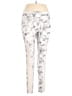 90 Degree by Reflex Print White Active Pants Size L - photo 1