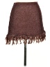 Unbranded 100% Polyester Tweed Brown Casual Skirt Size S - photo 1