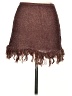 Unbranded 100% Polyester Tweed Brown Casual Skirt Size S - photo 2