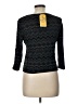 Essentials Black Blue 3/4 Sleeve Top Size Lg Petite - photo 2