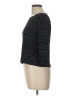 Essentials Black Blue 3/4 Sleeve Top Size Lg Petite - photo 5
